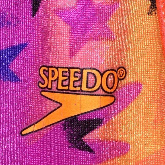 Speedo Racer back top Rainbow with Stars Girls size 14 - Picture 3 of 4